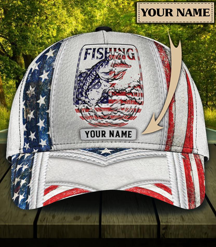 Personalized Fishing Classic Cap, Personalized Gift for Fishing Lovers Trucker Hats Custom Hats Gifts For Men & Women
