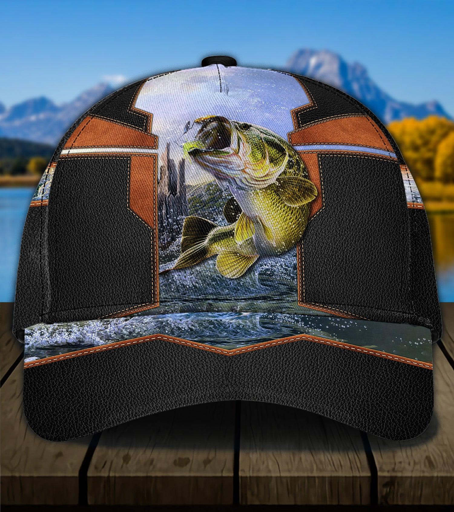 Personalized Fishing Classic Cap, Personalized Gift for Fishing Lovers Trucker Hats Custom Hats Gifts For Men & Women