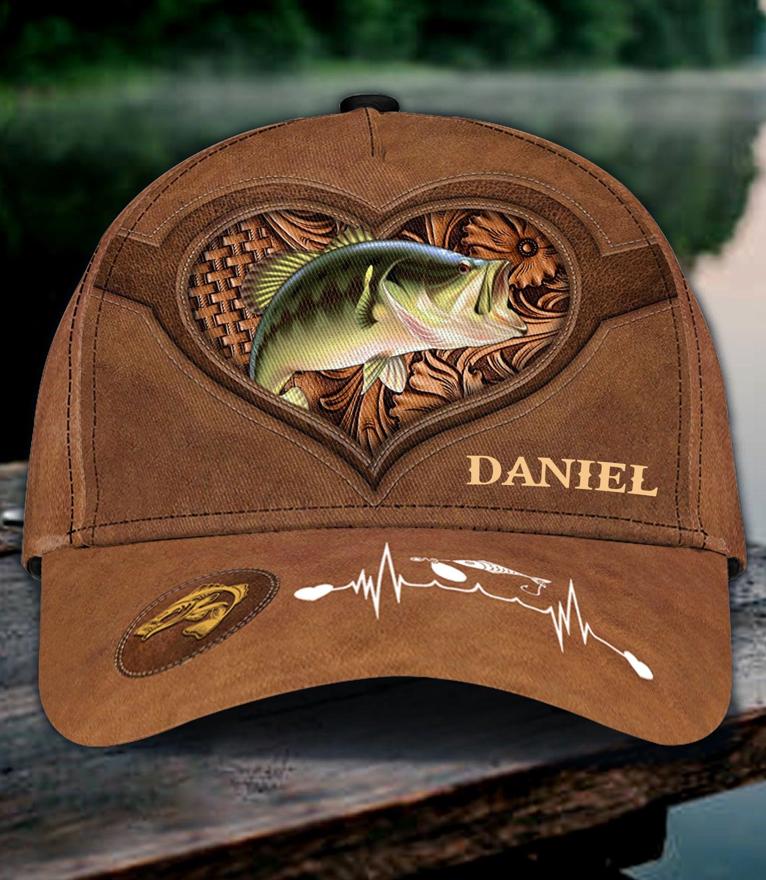 Personalized Fishing Classic Cap, Personalized Gift for Fishing Lovers Trucker Hats Custom Hats Gifts For Men & Women
