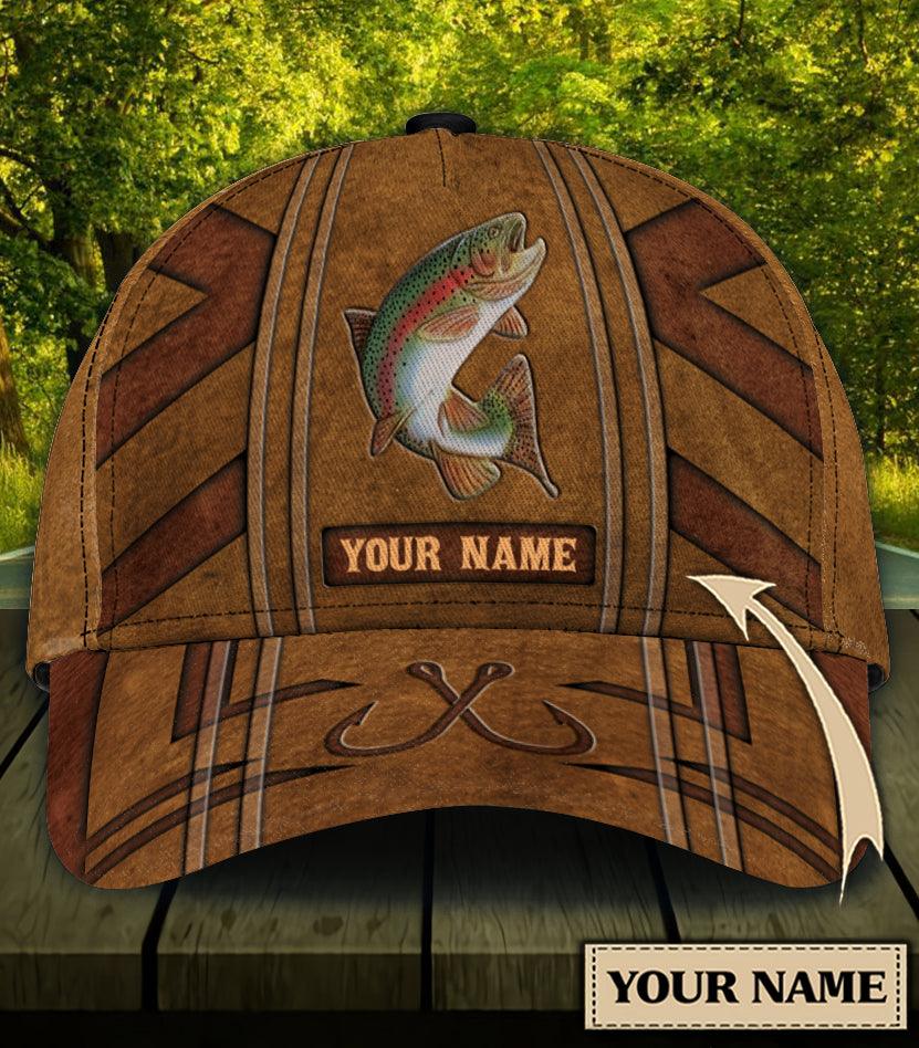 Personalized Fishing Classic Cap, Personalized Gift for Fishing Lovers Trucker Hats Custom Hats Gifts For Men & Women