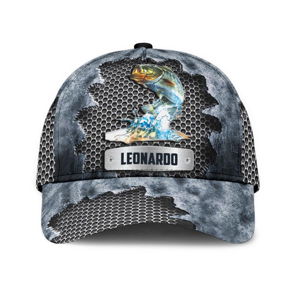 Personalized Fishing Classic Cap, Personalized Gift for Fishing Lovers Trucker Hats Custom Hats Gifts For Men & Women