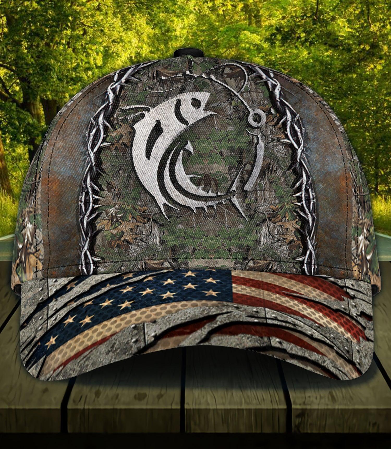 Personalized Fishing Classic Cap, Personalized Gift for Fishing Lovers Trucker Hats Custom Hats Gifts For Men & Women