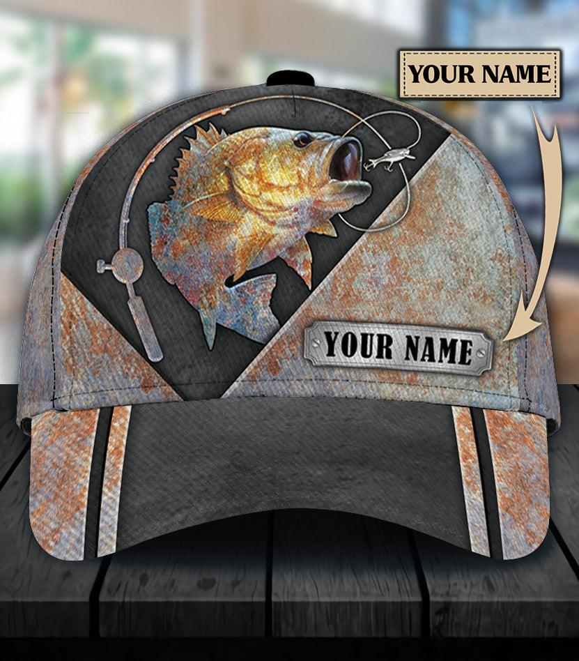 Personalized Fishing Classic Cap, Personalized Gift for Fishing Lovers Trucker Hats Custom Hats Gifts For Men & Women