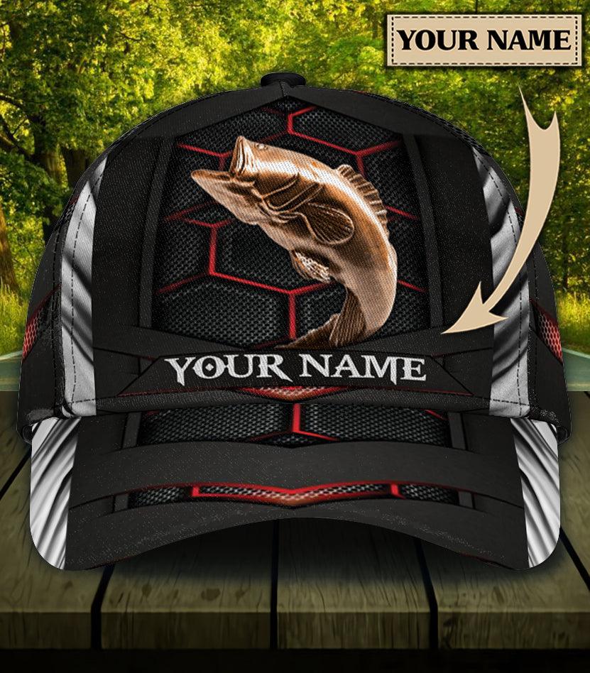 Personalized Fishing Classic Cap, Personalized Gift for Fishing Lovers Trucker Hats Custom Hats Gifts For Men & Women