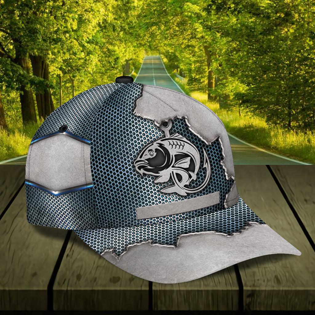 Personalized Fishing Classic Cap, Personalized Gift for Fishing Lovers Trucker Hats Custom Hats Gifts For Men & Women