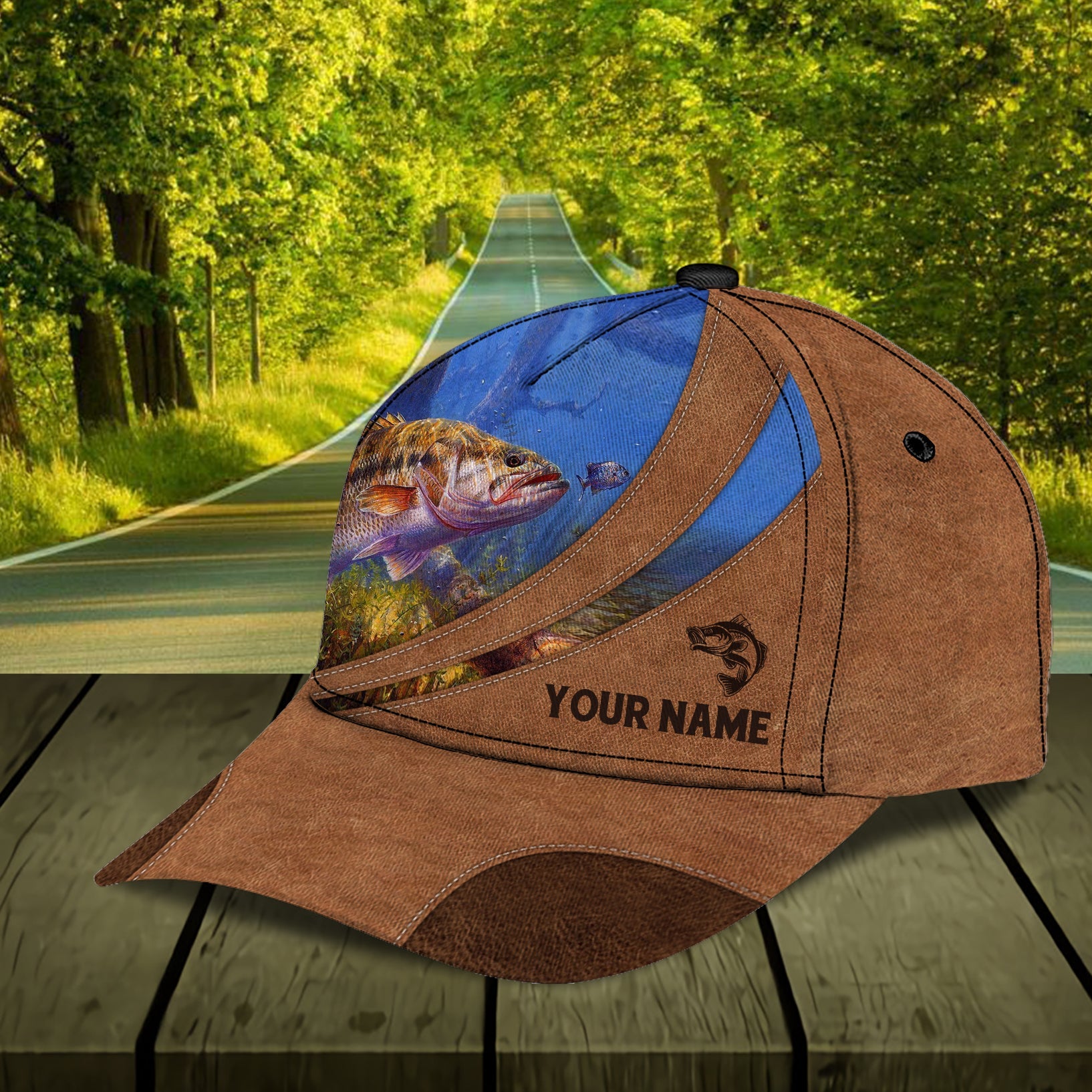 Personalized Fishing Classic Cap, Personalized Gift for Fishing Lovers Trucker Hats Custom Hats Gifts For Men & Women