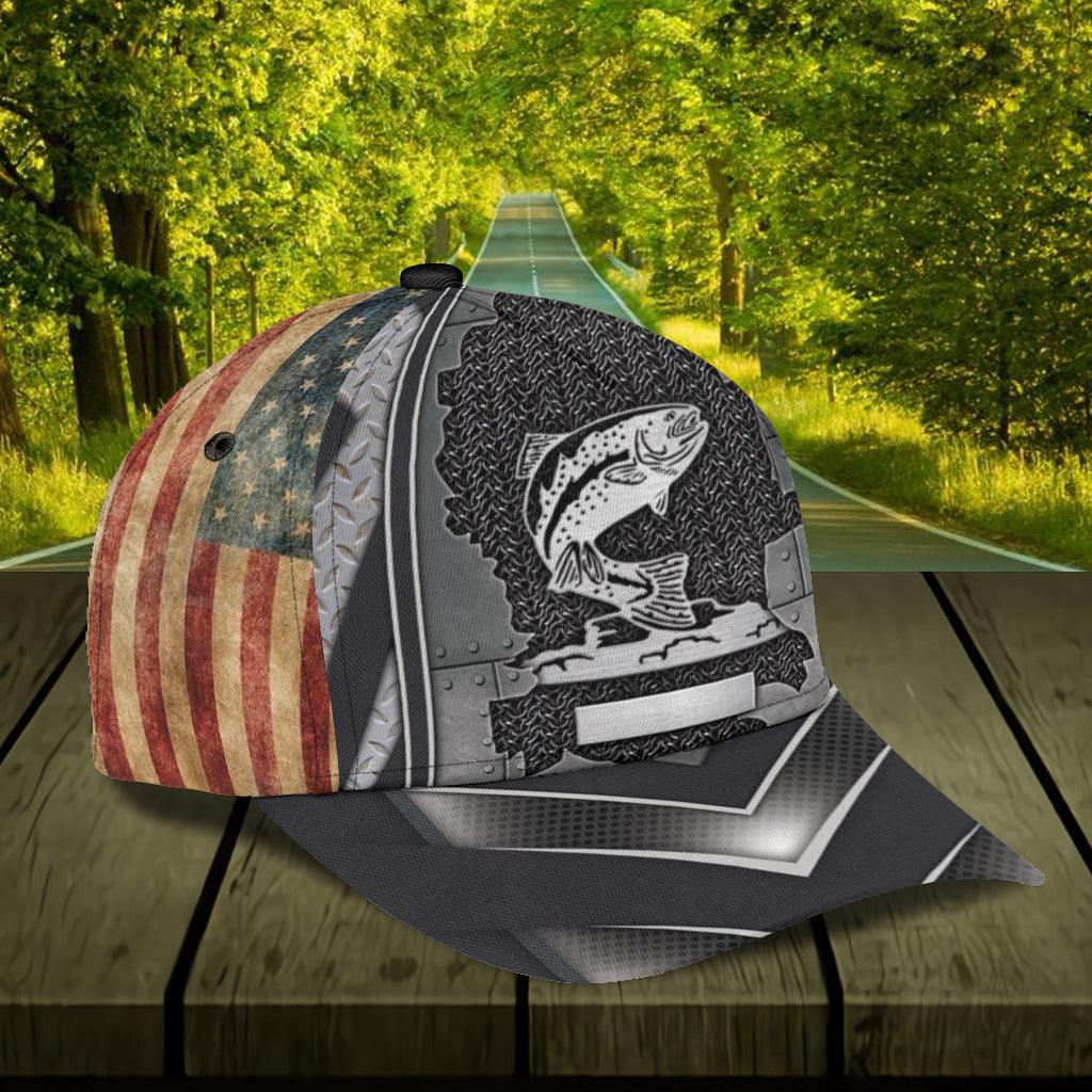 Personalized Fishing Classic Cap, Personalized Gift for Fishing Lovers Trucker Hats Custom Hats Gifts For Men & Women