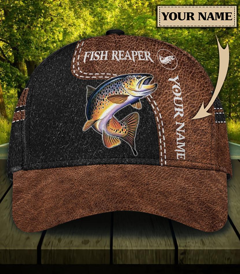 Personalized Fishing Classic Cap, Personalized Gift for Fishing Lovers Trucker Hats Custom Hats Gifts For Men & Women