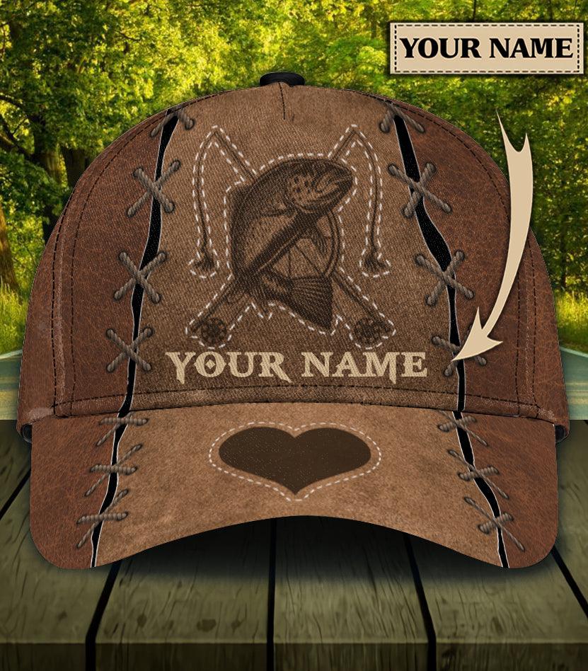 Personalized Fishing Classic Cap, Personalized Gift for Fishing Lovers Trucker Hats Custom Hats Gifts For Men & Women