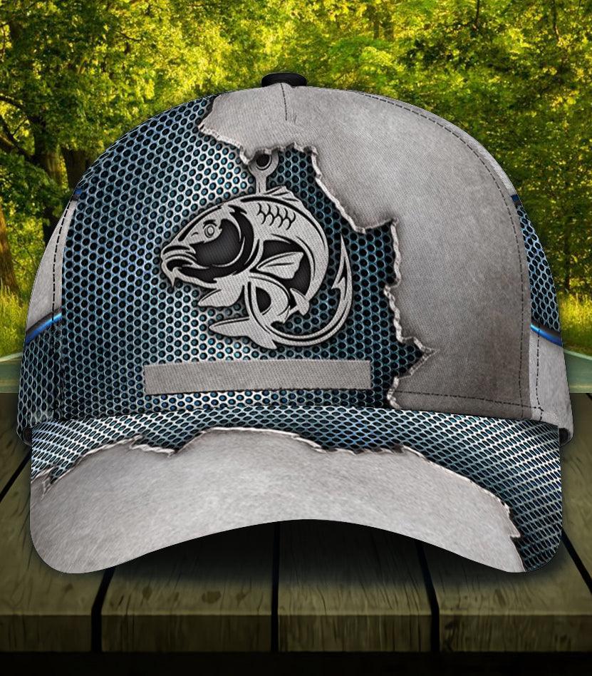 Personalized Fishing Classic Cap, Personalized Gift for Fishing Lovers Trucker Hats Custom Hats Gifts For Men & Women