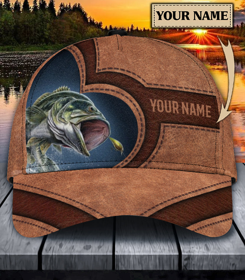 Personalized Fishing Classic Cap, Personalized Gift for Fishing Lovers Trucker Hats Custom Hats Gifts For Men & Women