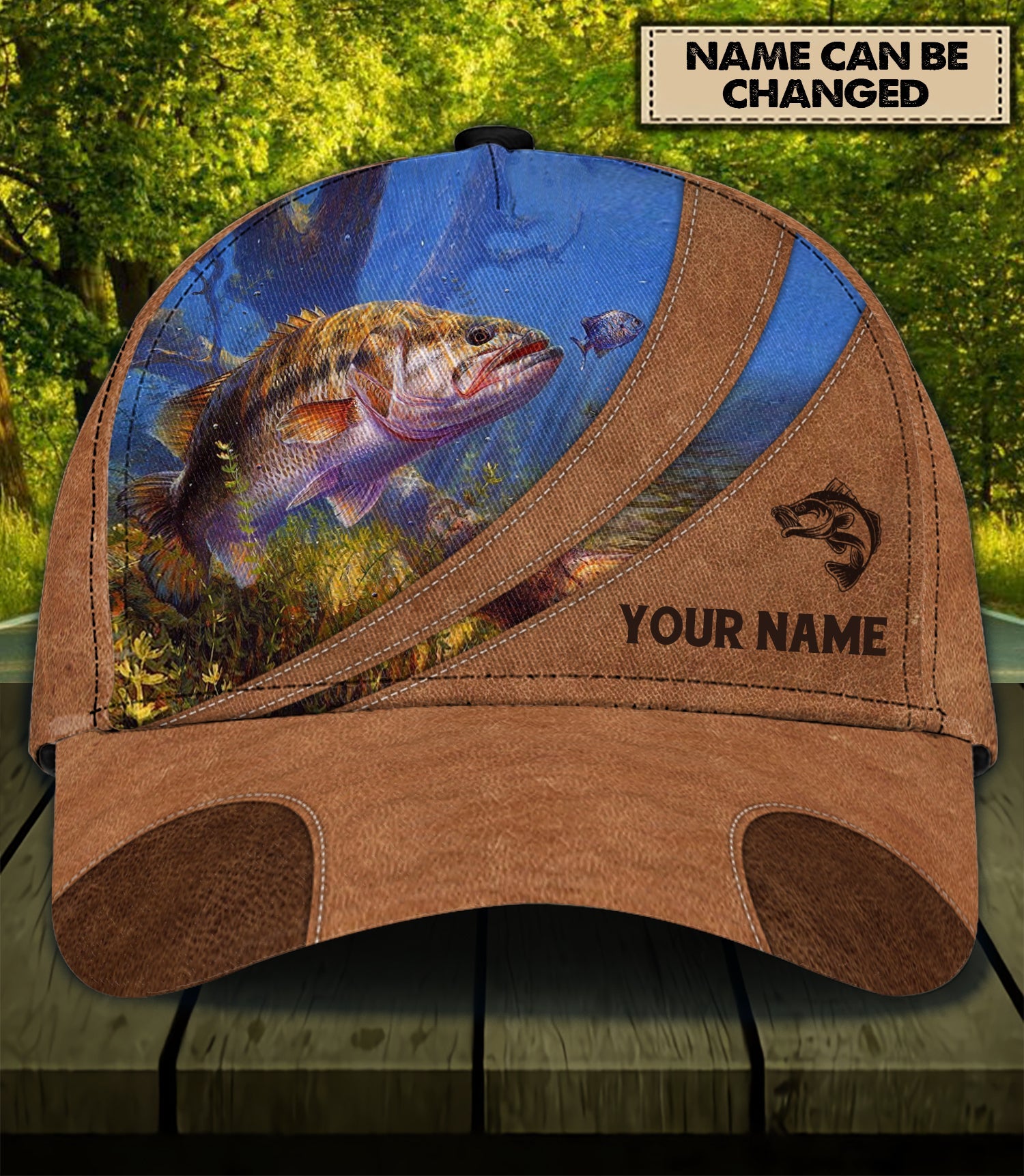 Personalized Fishing Classic Cap, Personalized Gift for Fishing Lovers Trucker Hats Custom Hats Gifts For Men & Women