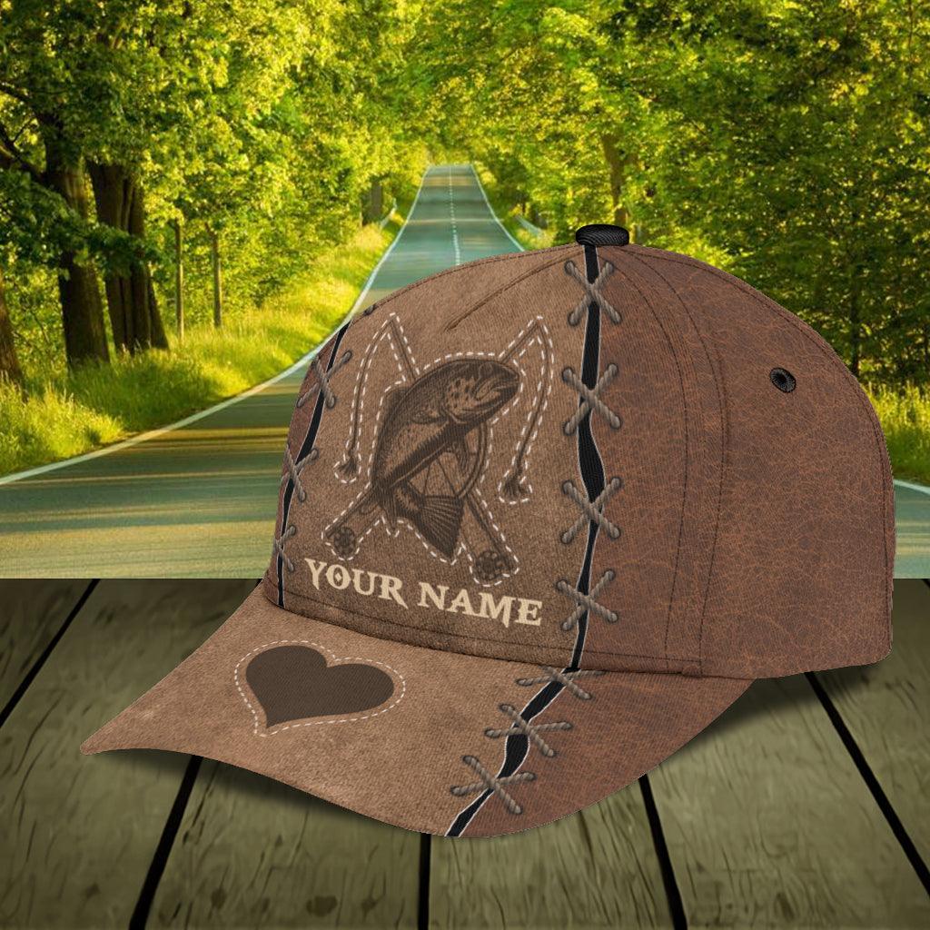 Personalized Fishing Classic Cap, Personalized Gift for Fishing Lovers Trucker Hats Custom Hats Gifts For Men & Women