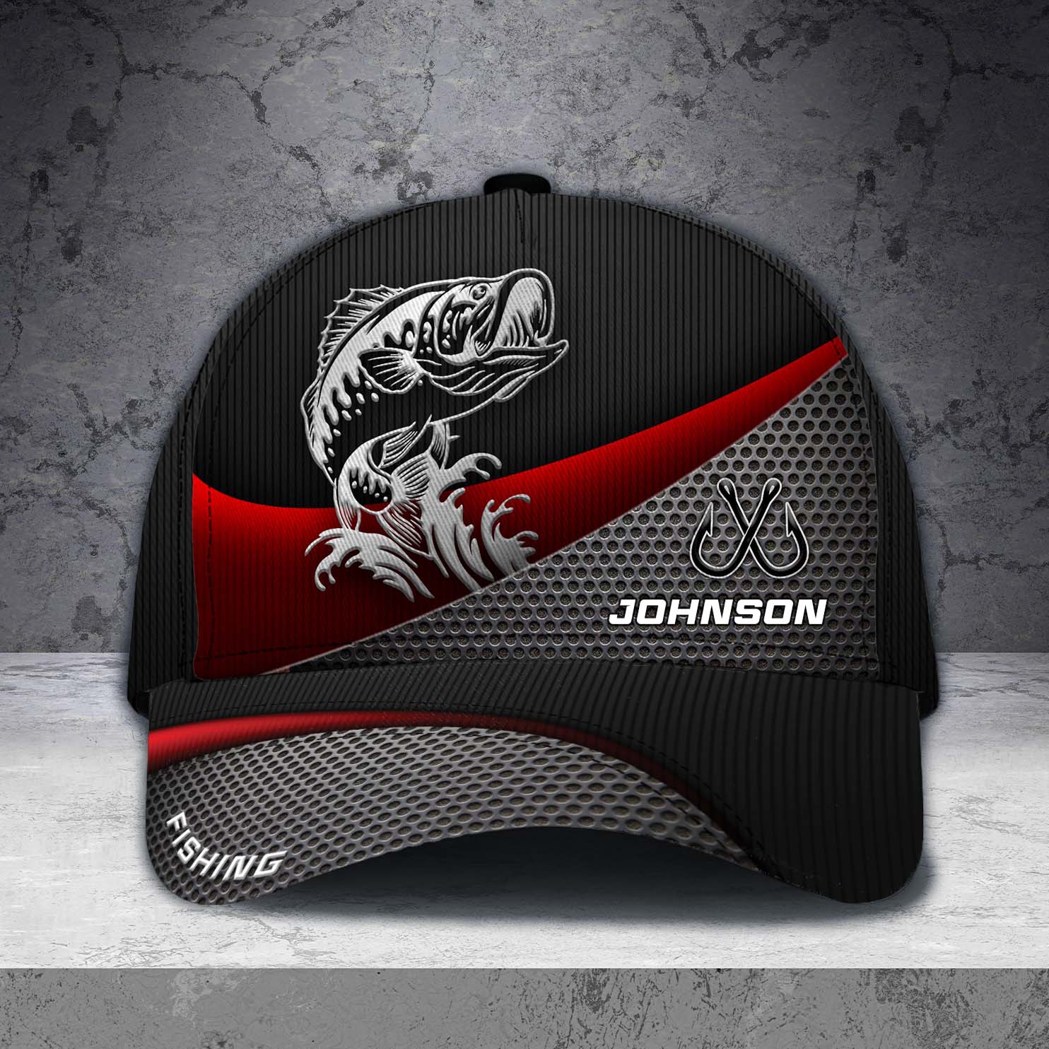 Personalized Fishing Classic Cap, Personalized Gift for Fishing Lovers Trucker Hats Custom Hats Gifts For Men & Women