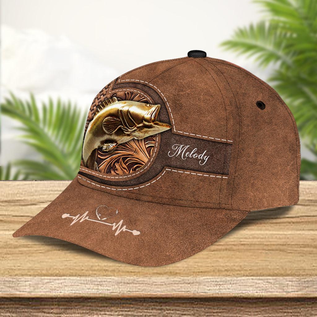 Personalized Fishing Classic Cap, Personalized Gift for Fishing Lovers Trucker Hats Custom Hats Gifts For Men & Women