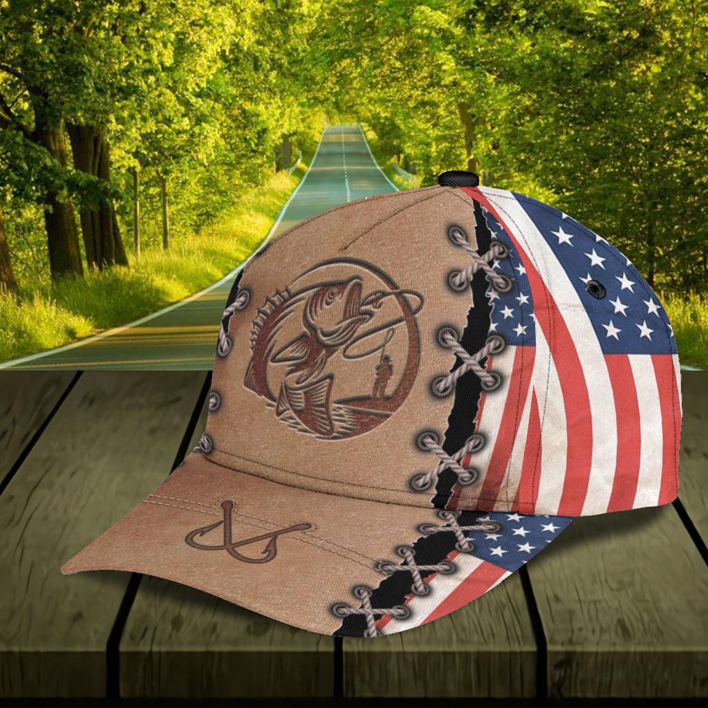 Personalized Fishing Classic Cap, Personalized Gift for Fishing Lovers Trucker Hats Custom Hats Gifts For Men & Women