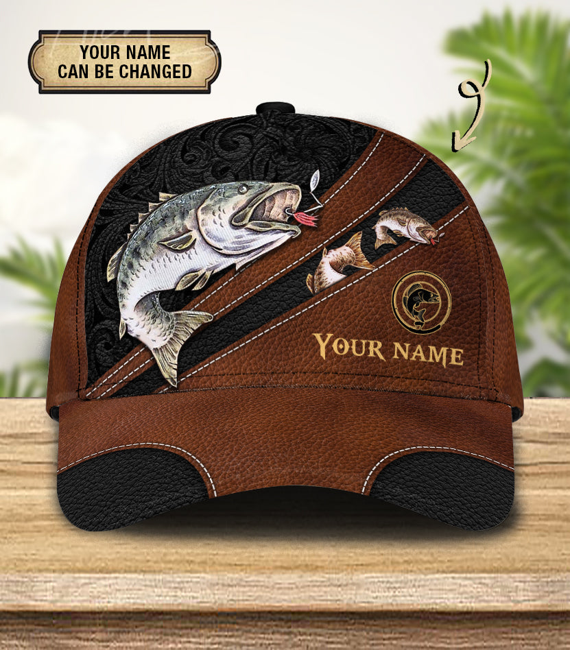 Personalized Fishing Classic Cap, Personalized Gift for Fishing Lovers Trucker Hats Custom Hats Gifts For Men & Women