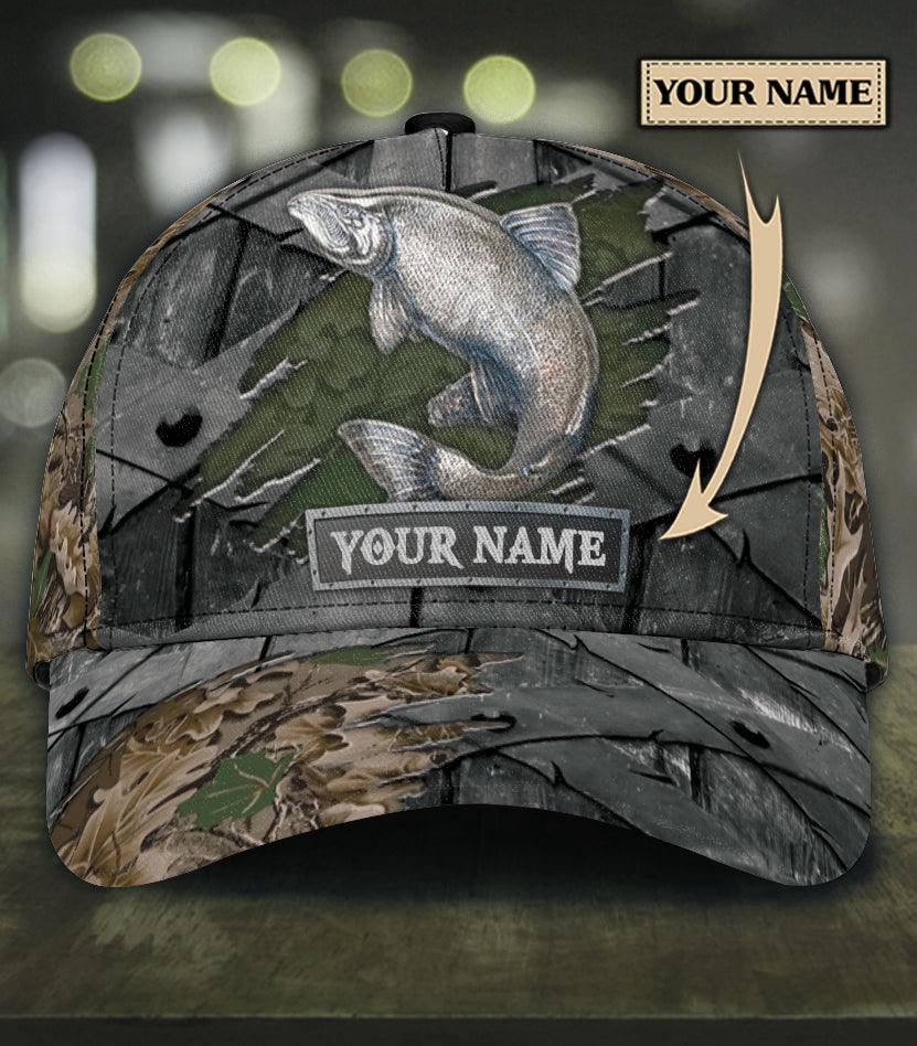 Personalized Fishing Classic Cap, Personalized Gift for Fishing Lovers Trucker Hats Custom Hats Gifts For Men & Women