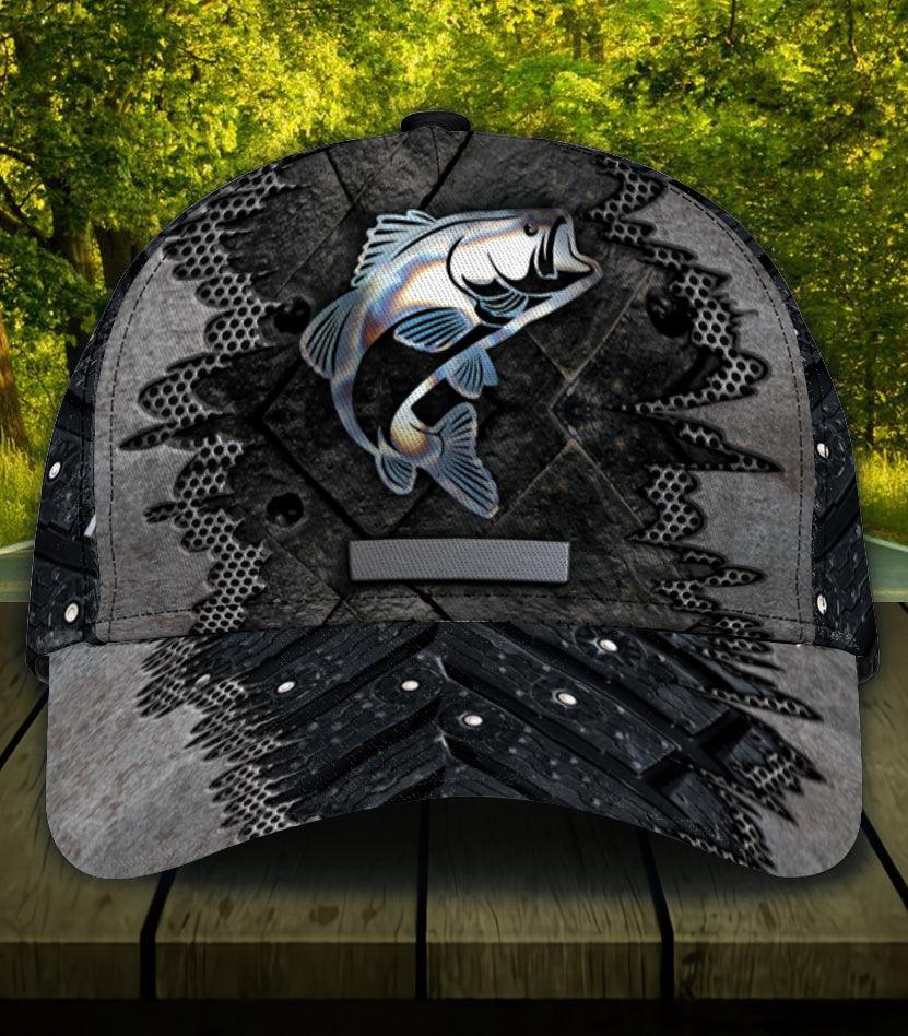 Personalized Fishing Classic Cap, Personalized Gift for Fishing Lovers Trucker Hats Custom Hats Gifts For Men & Women