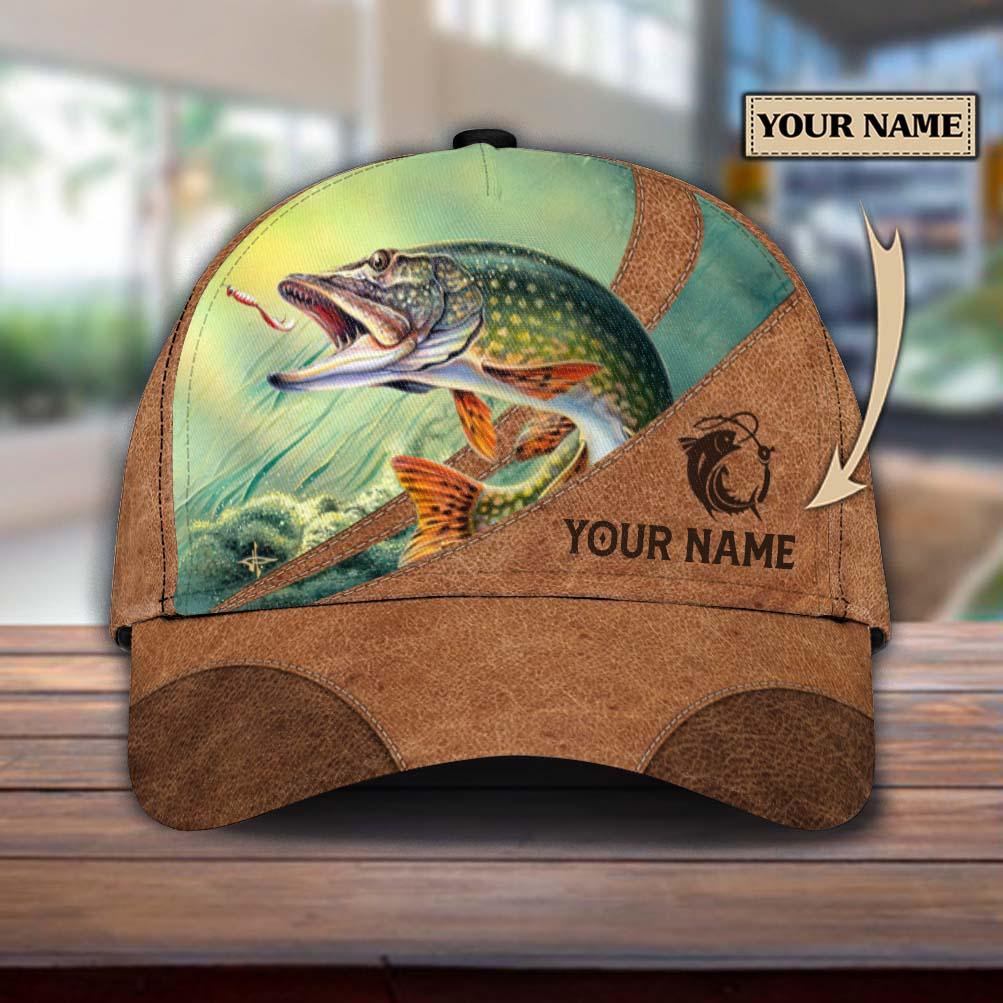 Personalized Fishing Classic Cap, Personalized Gift for Fishing Lovers Trucker Hats Custom Hats Gifts For Men & Women