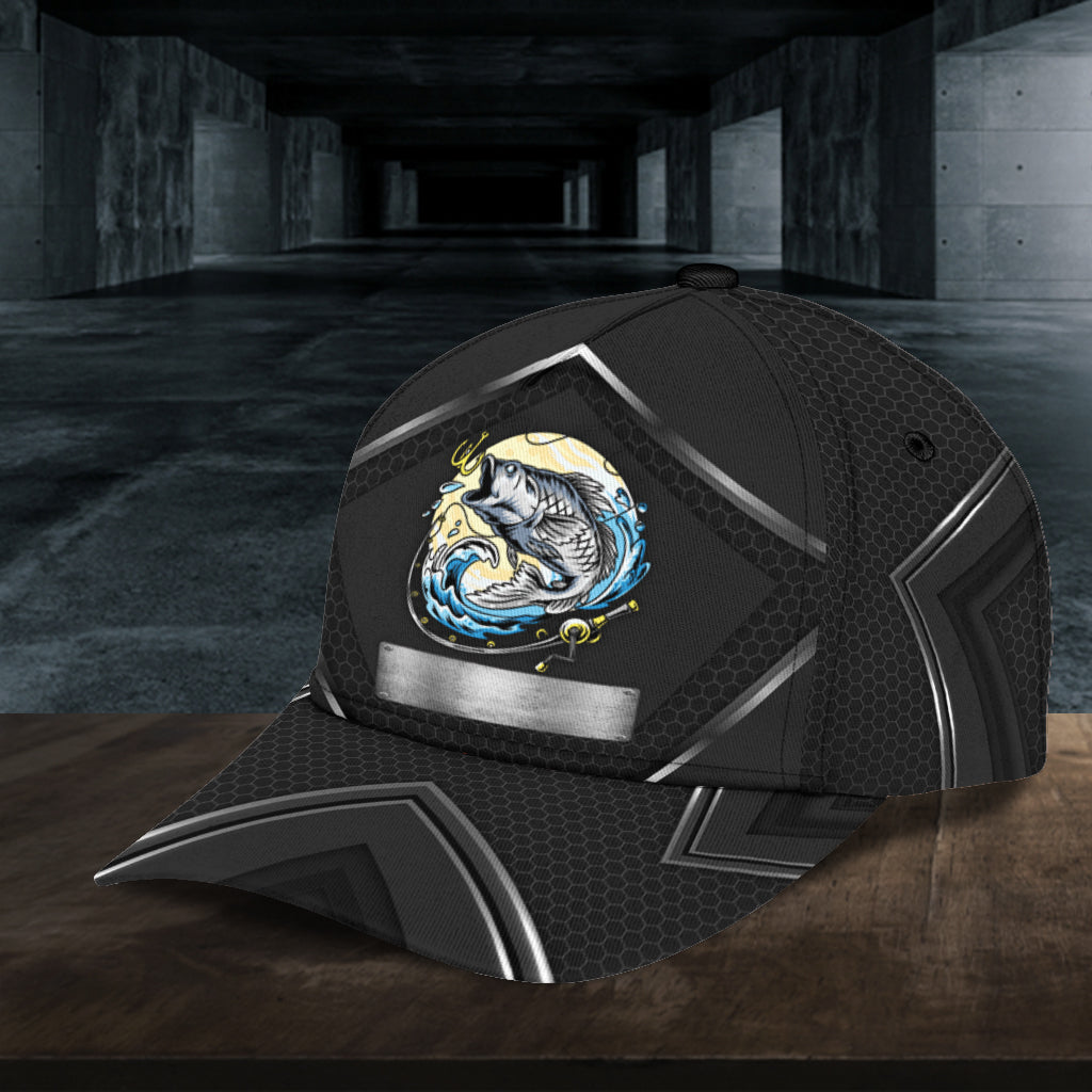 Personalized Fishing Classic Cap, Personalized Gift for Fishing Lovers Trucker Hats Custom Hats Gifts For Men & Women