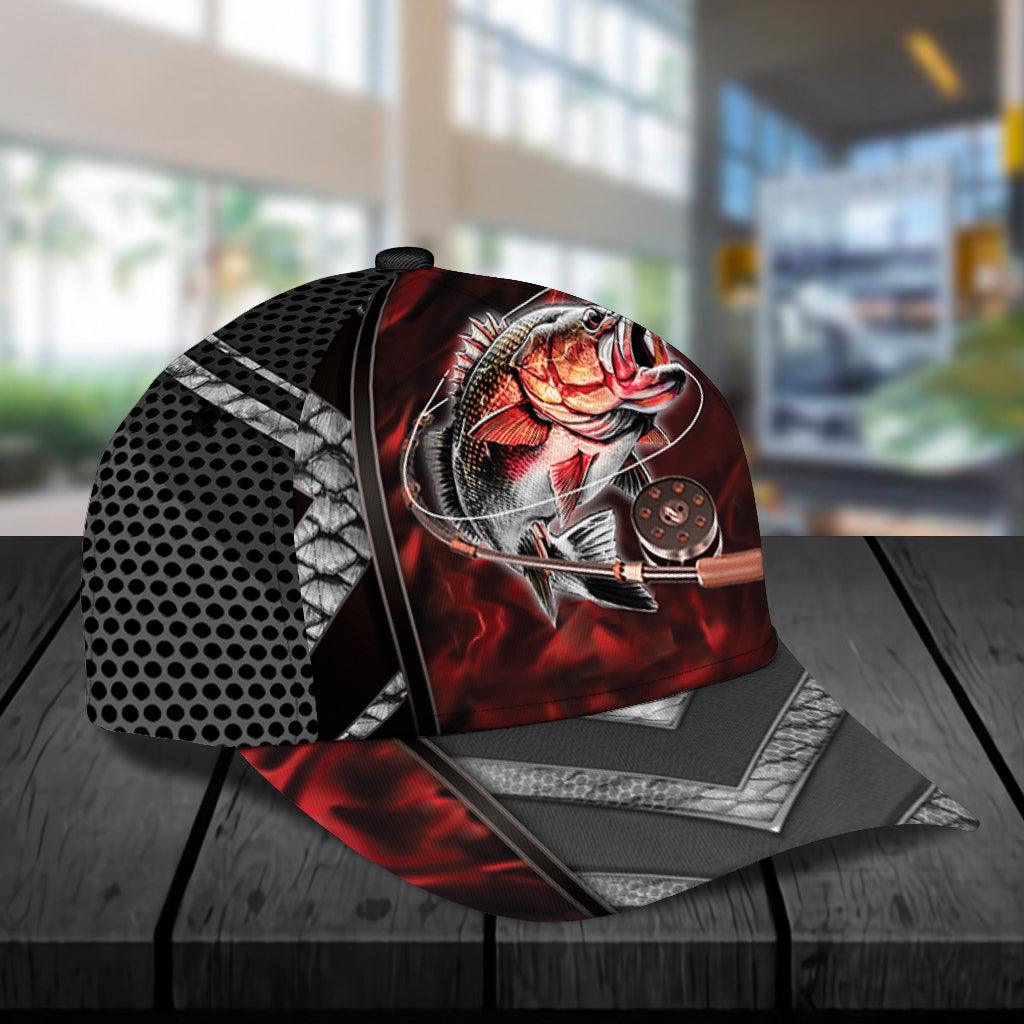 Personalized Fishing Classic Cap, Personalized Gift for Fishing Lovers Trucker Hats Custom Hats Gifts For Men & Women