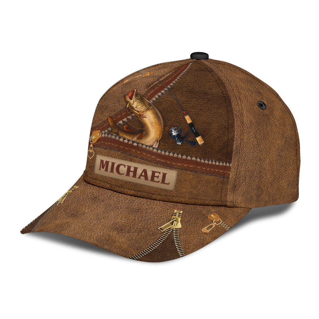 Personalized Fishing Classic Cap, Personalized Gift for Fishing Lovers Trucker Hats Custom Hats Gifts For Men & Women