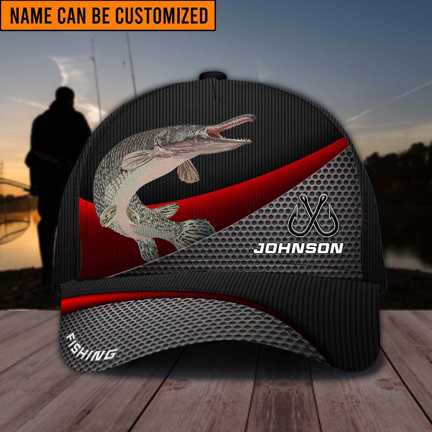 Personalized Fishing Classic Cap, Personalized Gift for Fishing Lovers Trucker Hats Custom Hats Gifts For Men & Women