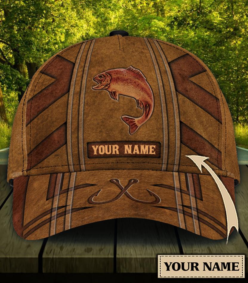 Personalized Fishing Classic Cap, Personalized Gift for Fishing Lovers Trucker Hats Custom Hats Gifts For Men & Women