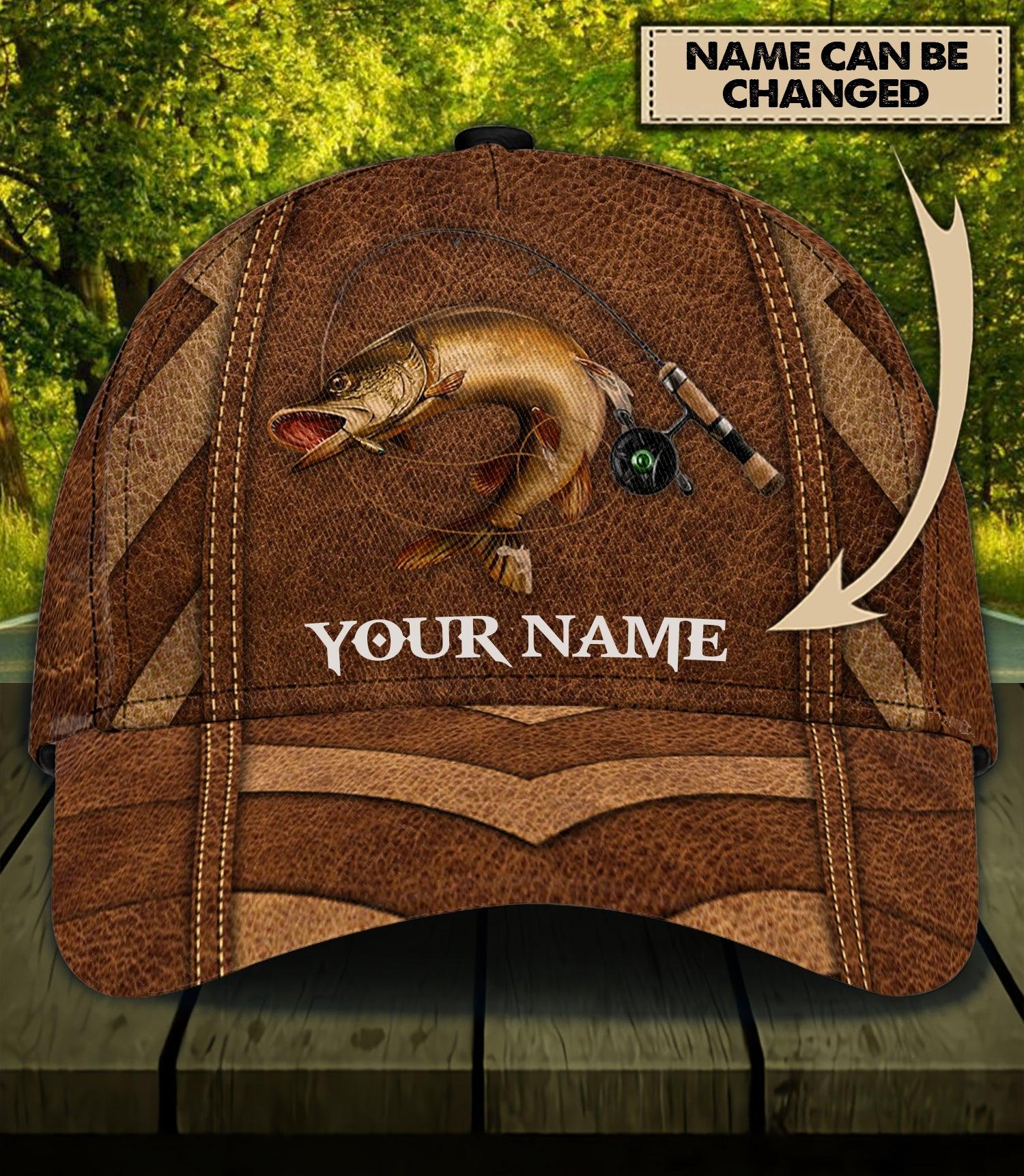 Personalized Fishing Classic Cap, Personalized Gift for Fishing Lovers Trucker Hats Custom Hats Gifts For Men & Women