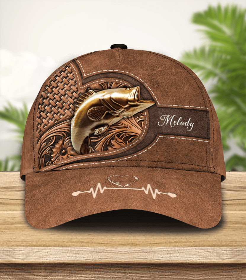 Personalized Fishing Classic Cap, Personalized Gift for Fishing Lovers Trucker Hats Custom Hats Gifts For Men & Women