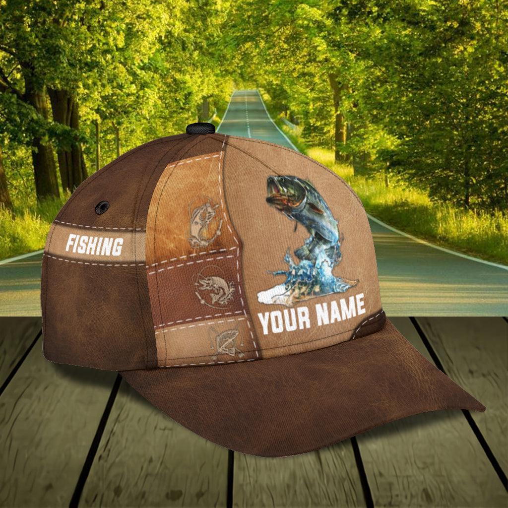 Personalized Fishing Classic Cap, Personalized Gift for Fishing Lovers Trucker Hats Custom Hats Gifts For Men & Women
