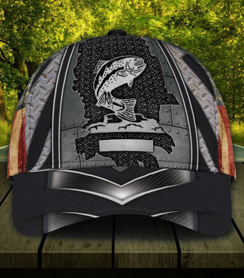 Personalized Fishing Classic Cap, Personalized Gift for Fishing Lovers Trucker Hats Custom Hats Gifts For Men & Women