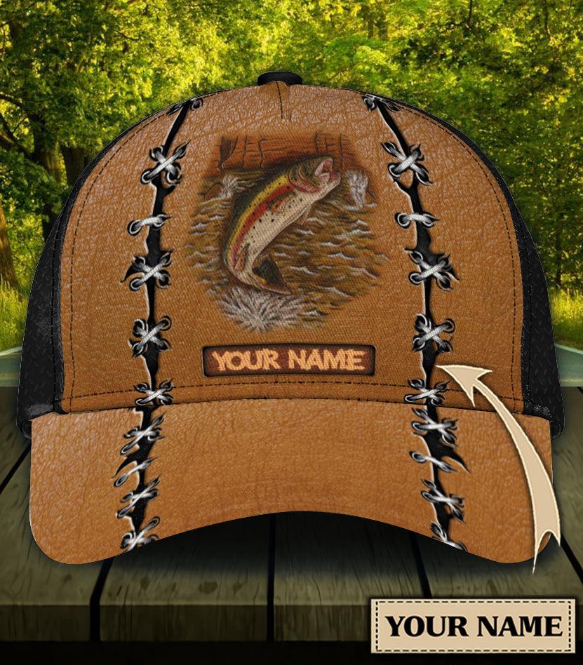 Personalized Fishing Classic Cap, Personalized Gift for Fishing Lovers Trucker Hats Custom Hats Gifts For Men & Women