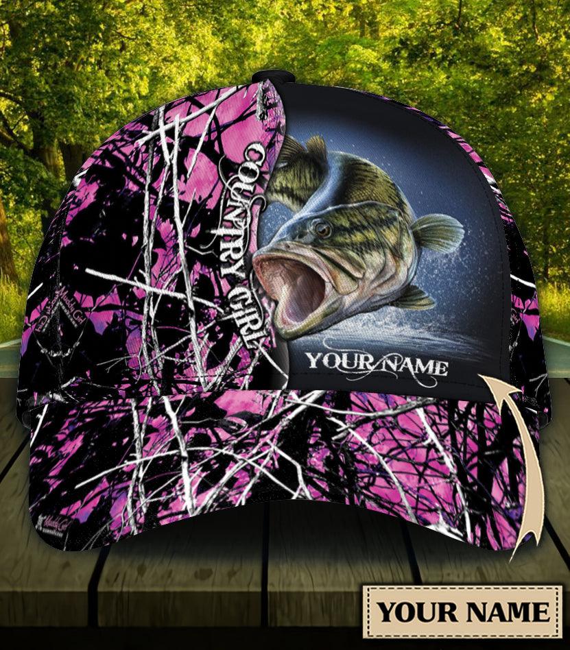 Personalized Fishing Classic Cap, Personalized Gift for Fishing Lovers Trucker Hats Custom Hats Gifts For Men & Women