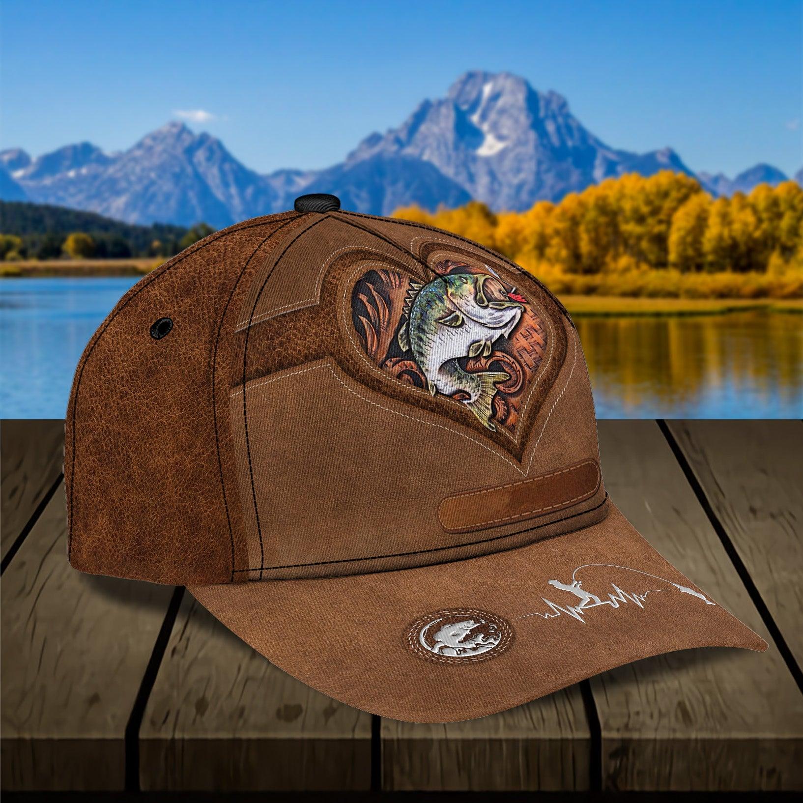 Personalized Fishing Classic Cap, Personalized Gift for Fishing Lovers Trucker Hats Custom Hats Gifts For Men & Women