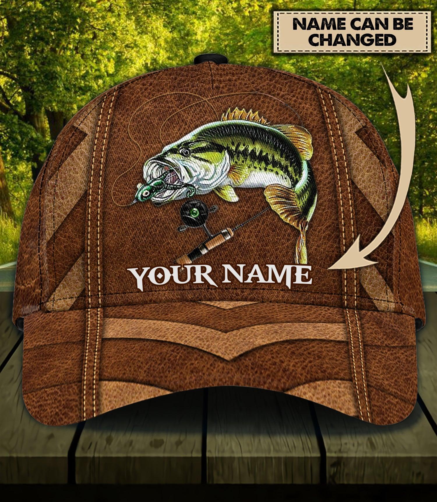 Personalized Fishing Classic Cap, Personalized Gift for Fishing Lovers Trucker Hats Custom Hats Gifts For Men & Women