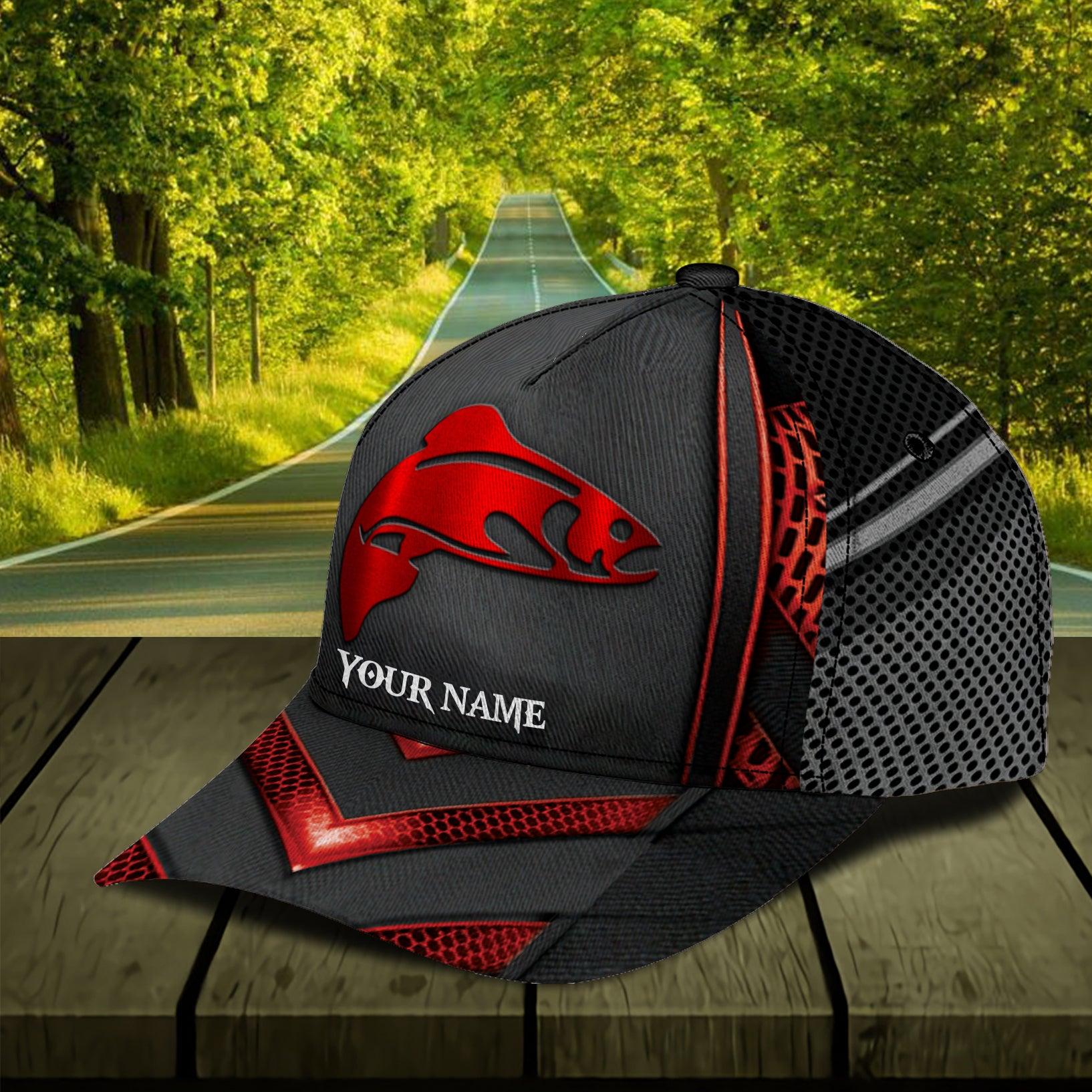 Personalized Fishing Classic Cap, Personalized Gift for Fishing Lovers Trucker Hats Custom Hats Gifts For Men & Women