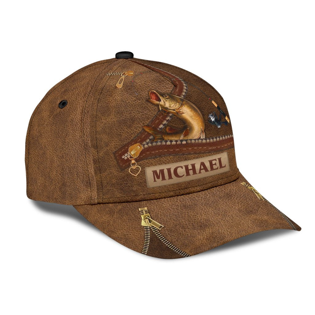 Personalized Fishing Classic Cap, Personalized Gift for Fishing Lovers Trucker Hats Custom Hats Gifts For Men & Women