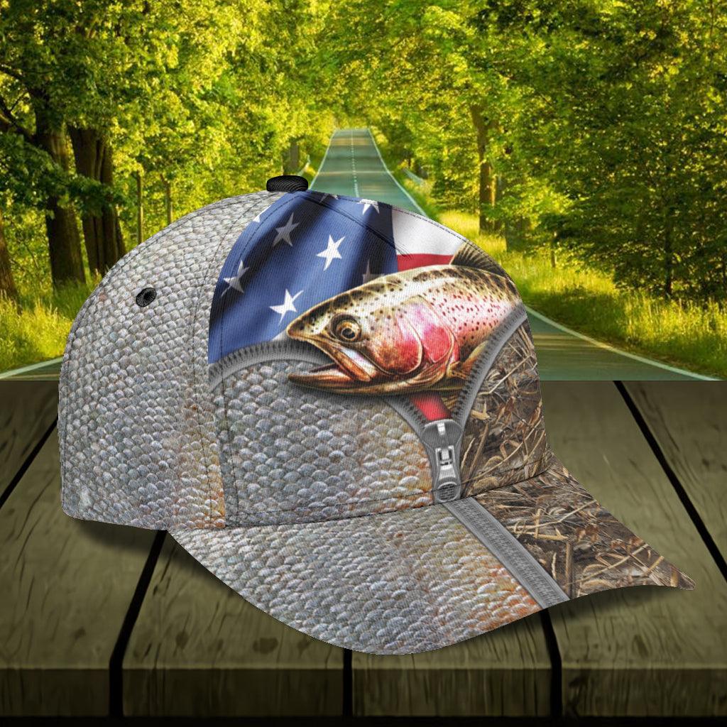 Personalized Fishing Classic Cap, Personalized Gift for Fishing Lovers Trucker Hats Custom Hats Gifts For Men & Women