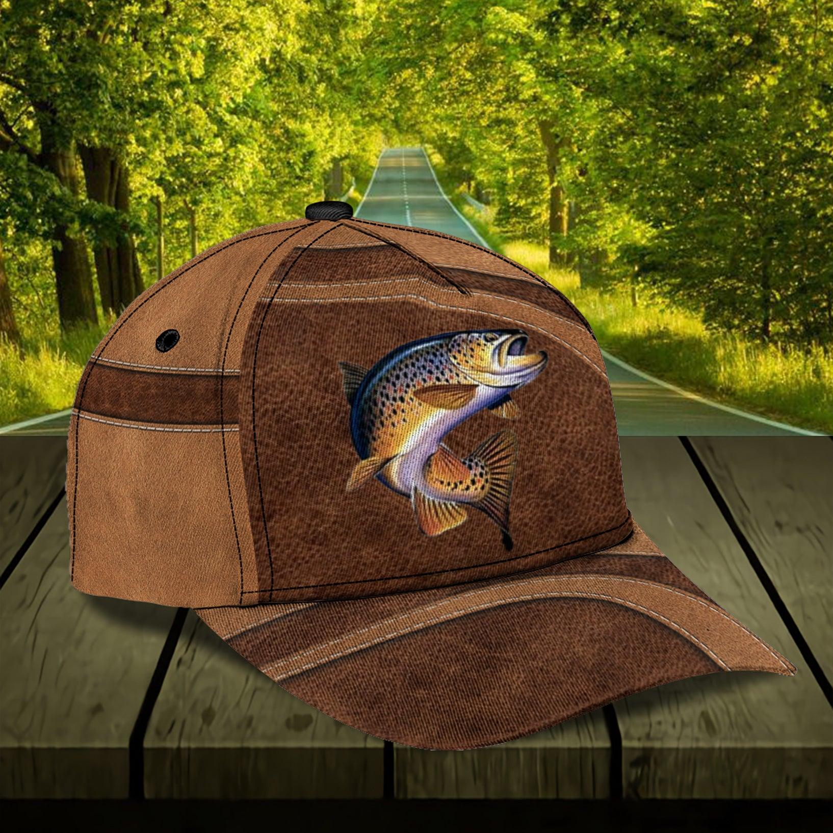 Personalized Fishing Classic Cap, Personalized Gift for Fishing Lovers Trucker Hats Custom Hats Gifts For Men & Women