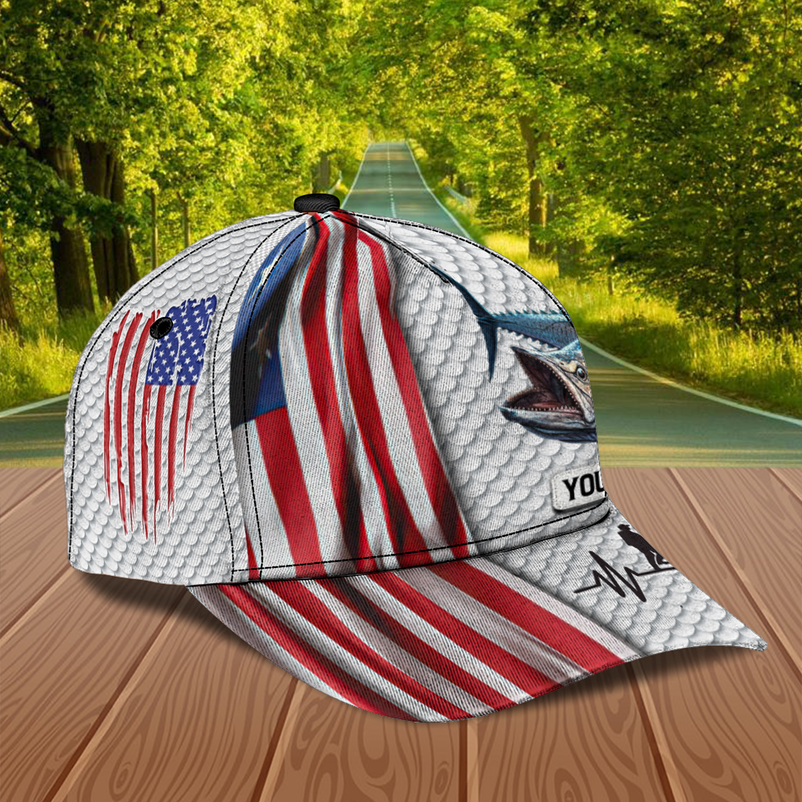 Personalized Fishing Classic Cap, Personalized Gift for Fishing Lovers Trucker Hats Custom Hats Gifts For Men & Women