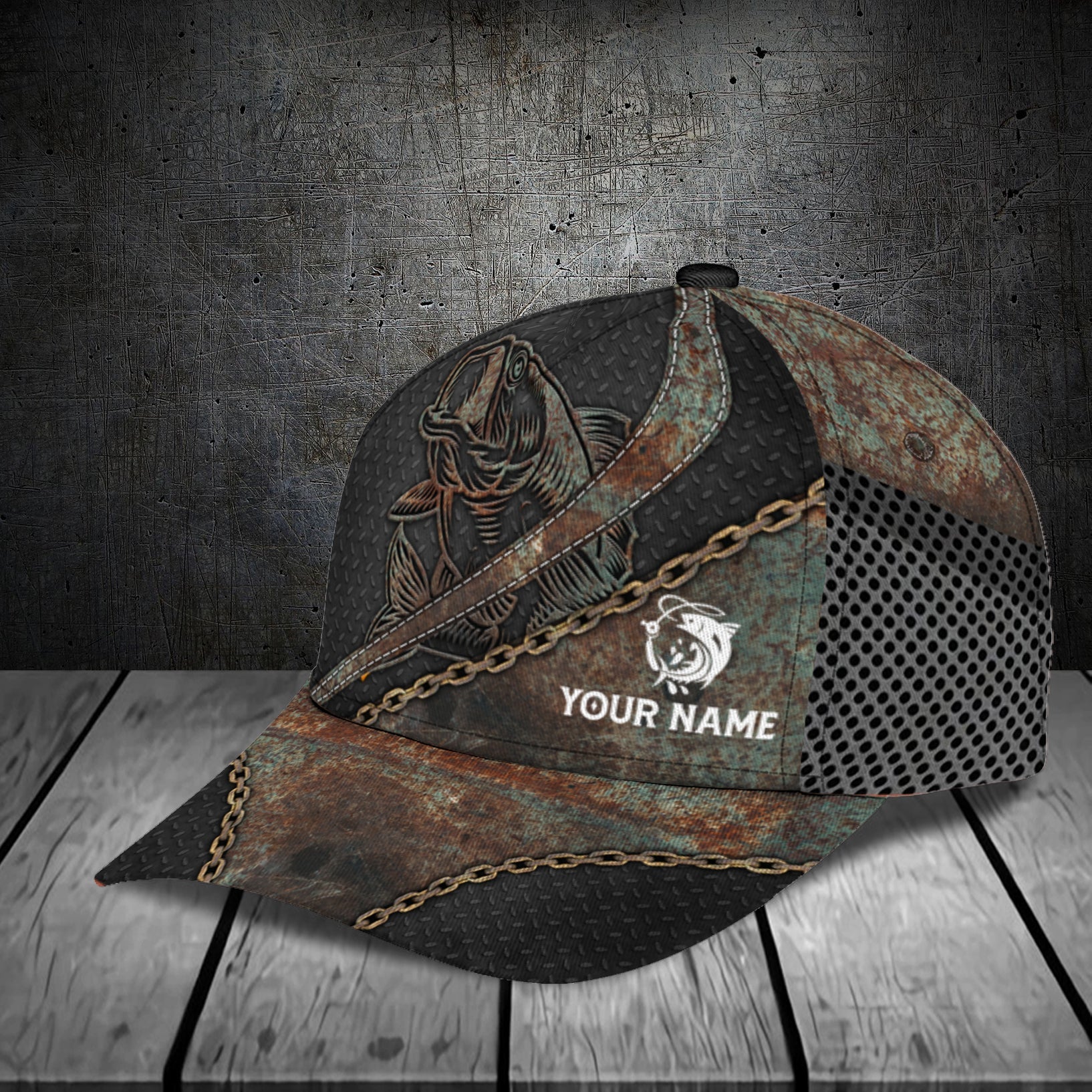 Personalized Fishing Classic Cap, Personalized Gift for Fishing Lovers Trucker Hats Custom Hats Gifts For Men & Women