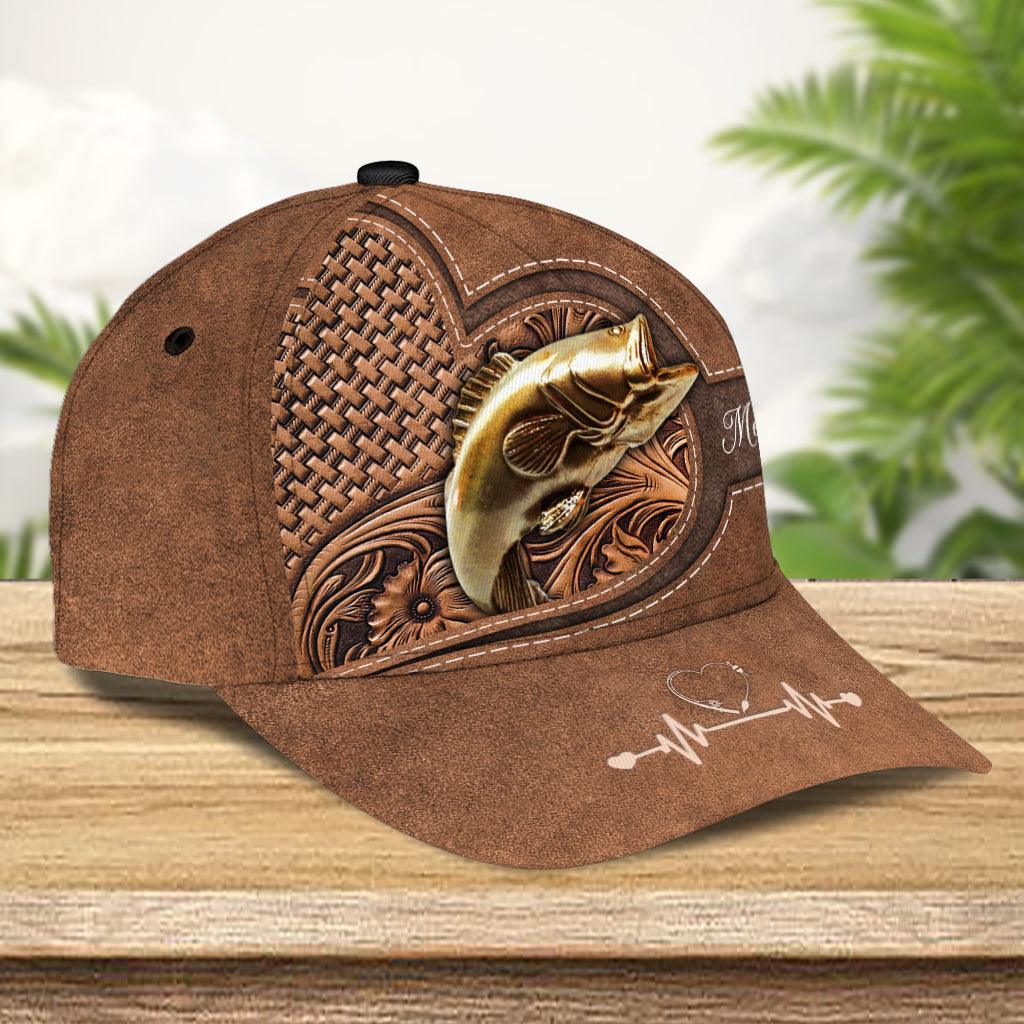 Personalized Fishing Classic Cap, Personalized Gift for Fishing Lovers Trucker Hats Custom Hats Gifts For Men & Women