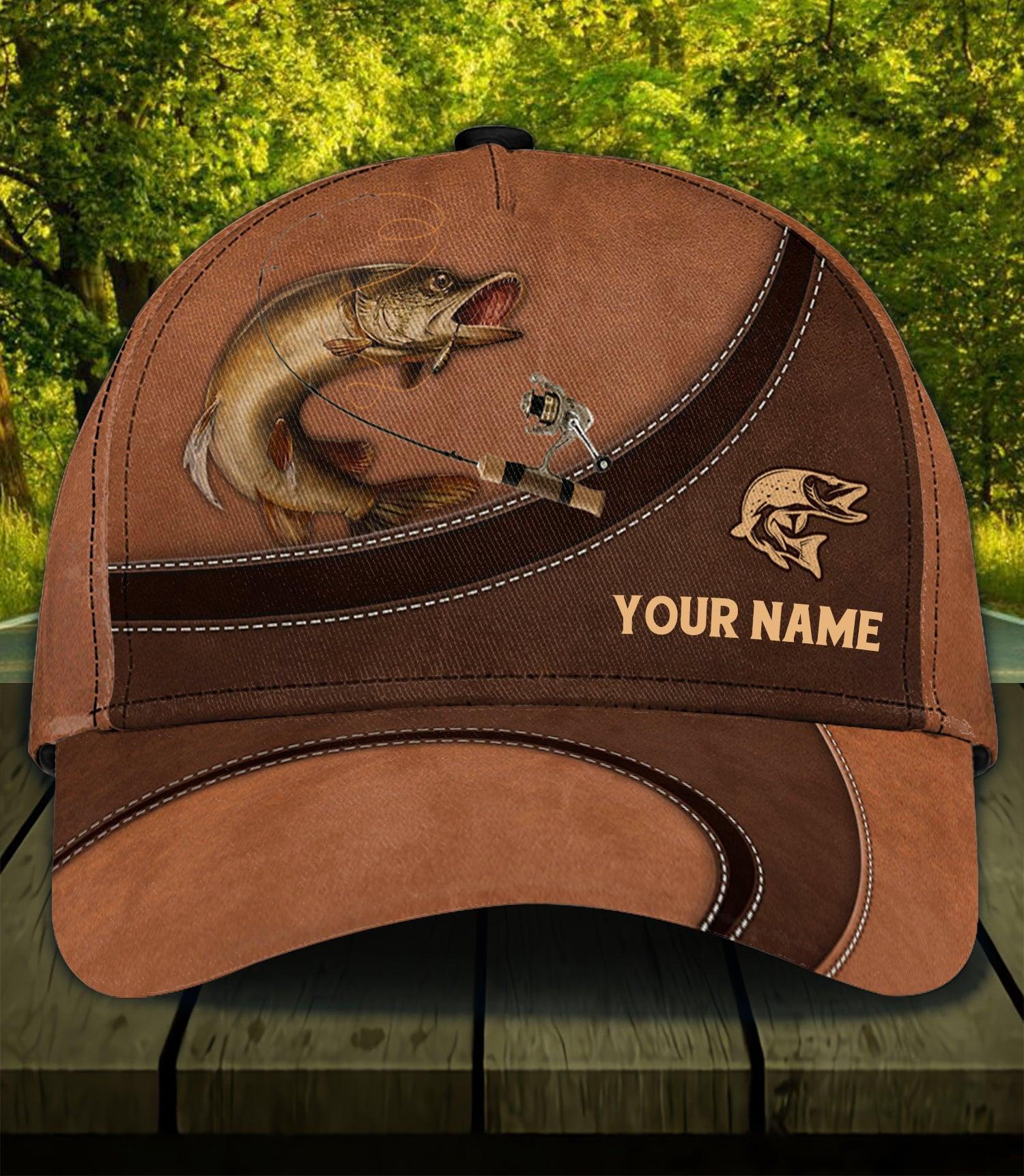 Personalized Fishing Classic Cap, Personalized Gift for Fishing Lovers Trucker Hats Custom Hats Gifts For Men & Women