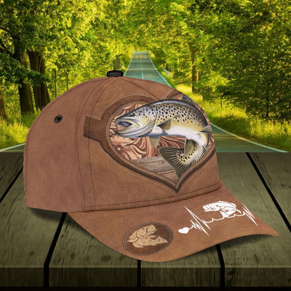 Personalized Fishing Classic Cap, Personalized Gift for Fishing Lovers Trucker Hats Custom Hats Gifts For Men & Women