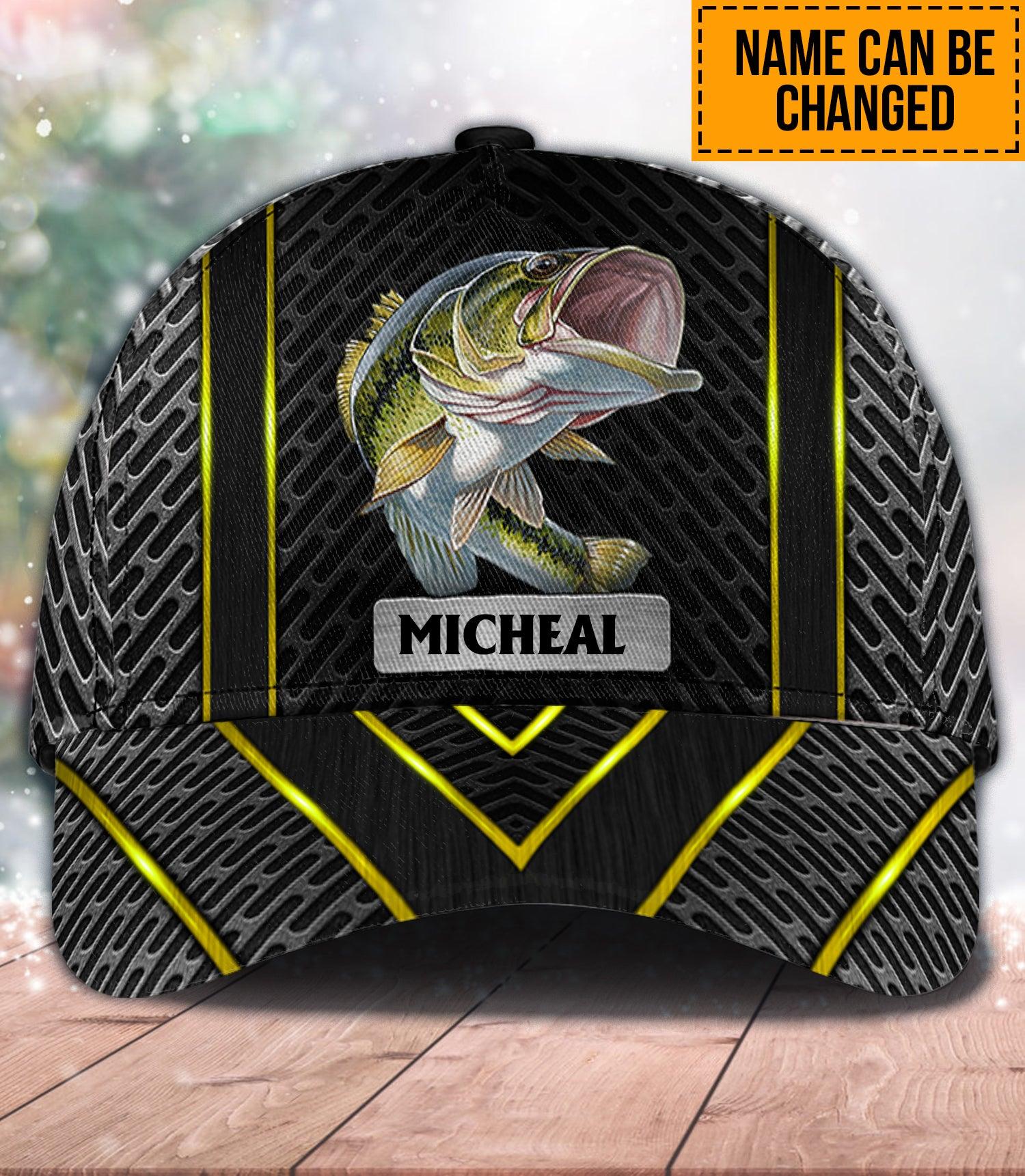 Personalized Fishing Classic Cap, Personalized Gift for Fishing Lovers Trucker Hats Custom Hats Gifts For Men & Women