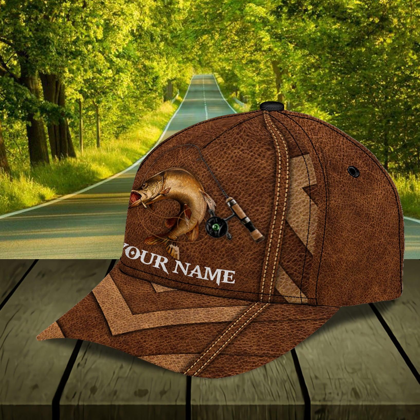 Personalized Fishing Classic Cap, Personalized Gift for Fishing Lovers Trucker Hats Custom Hats Gifts For Men & Women
