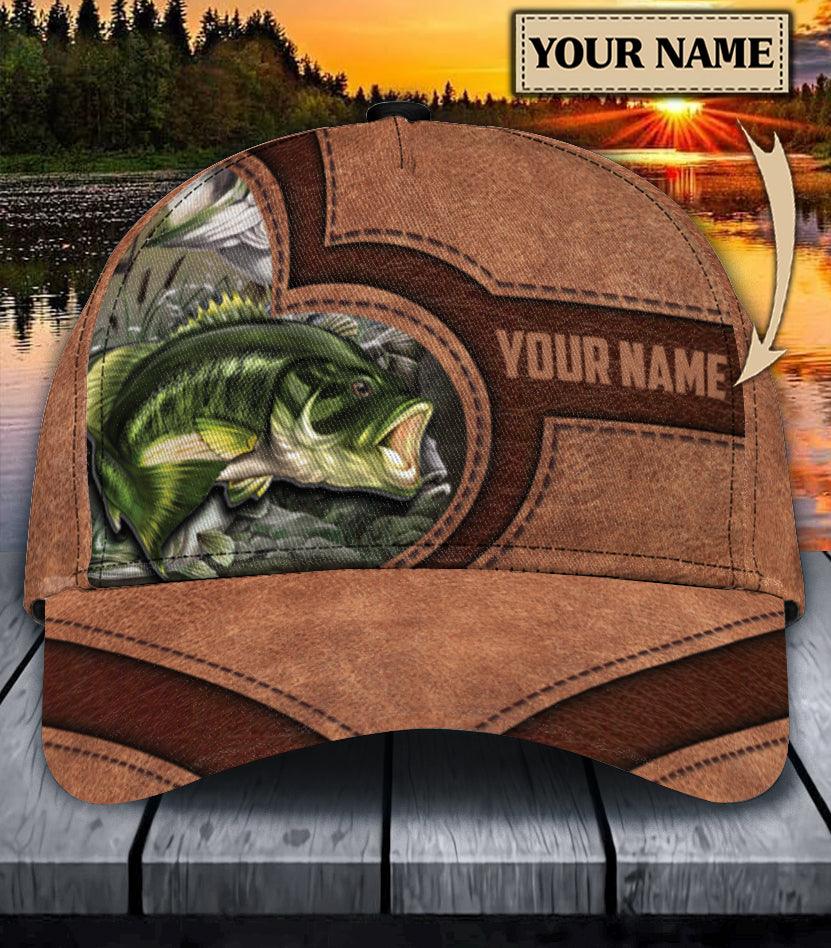 Personalized Fishing Classic Cap, Personalized Gift for Fishing Lovers Trucker Hats Custom Hats Gifts For Men & Women