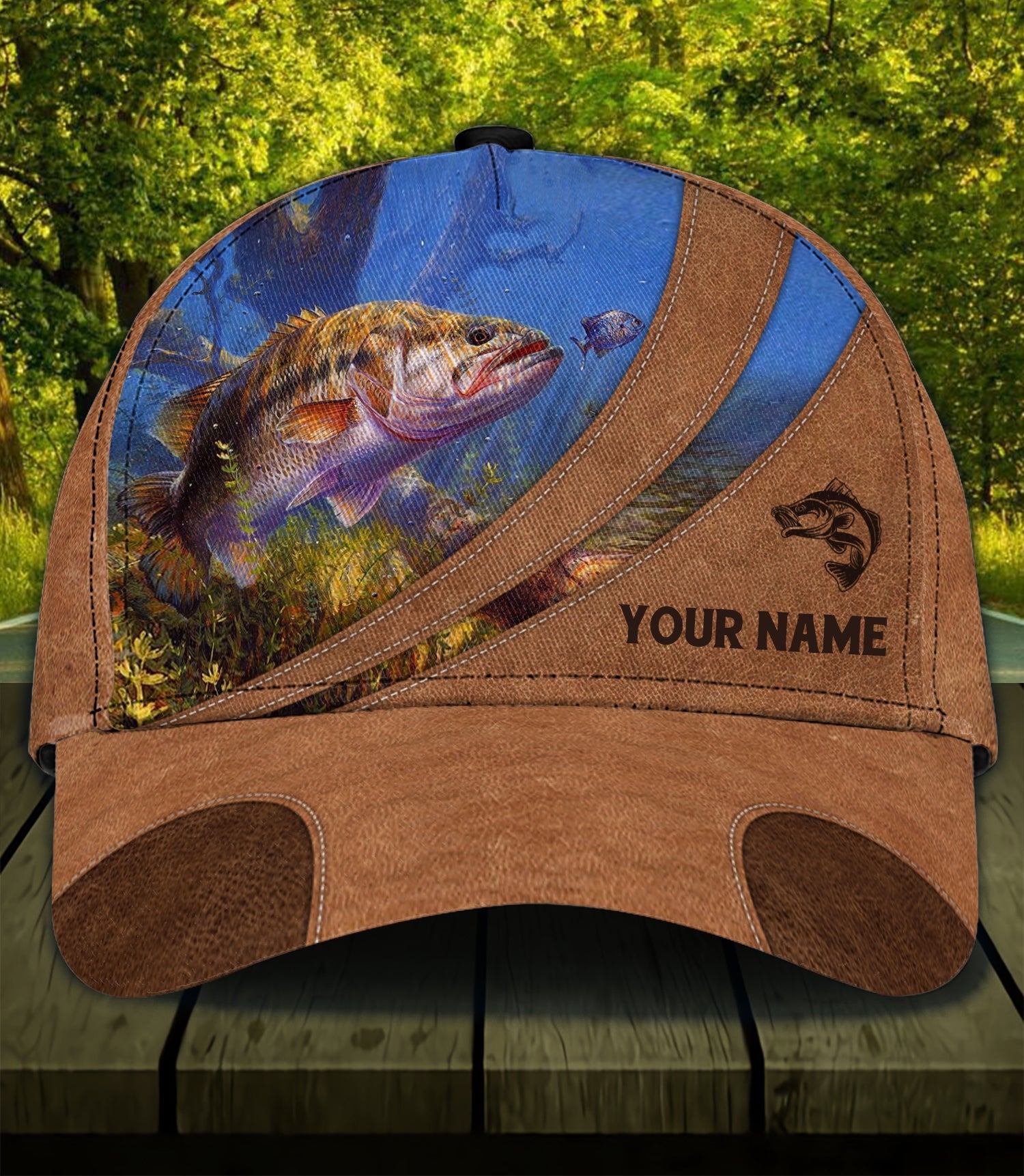 Personalized Fishing Classic Cap, Personalized Gift for Fishing Lovers Trucker Hats Custom Hats Gifts For Men & Women